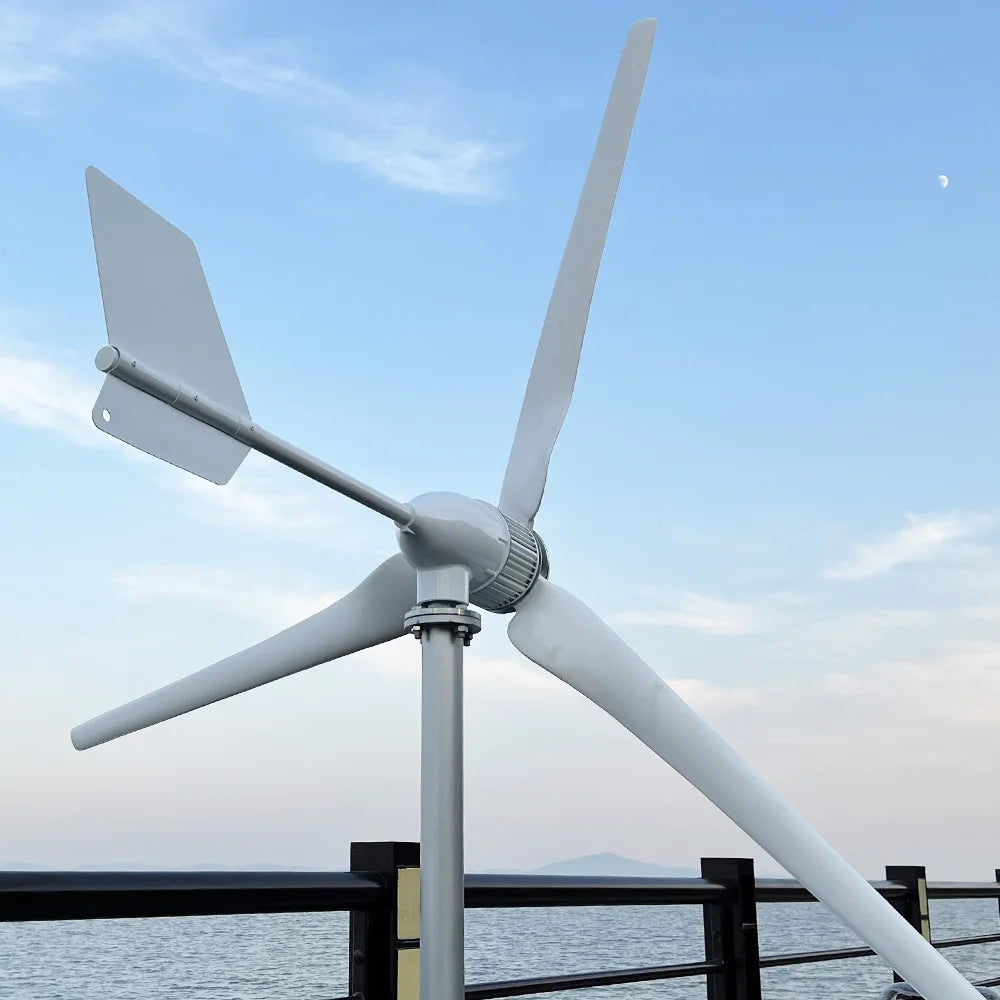 New Upgraded And More Powerful 6KW  Horizontal Wind Turbine Windmill Delivered From Polish Warehouse Low Speed Low Noise
