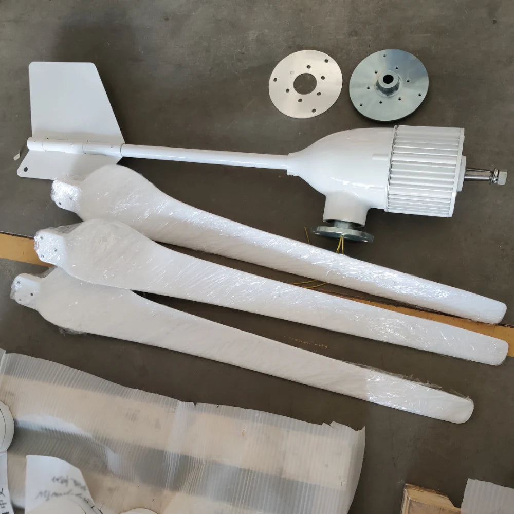 New Upgraded And More Powerful 6KW  Horizontal Wind Turbine Windmill Delivered From Polish Warehouse Low Speed Low Noise